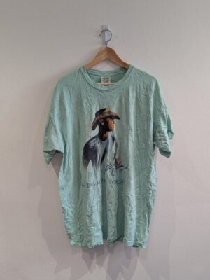 Vintage Style Kenny Chesney Big Revival Tour 2015 Teal T Shirt Size X Large