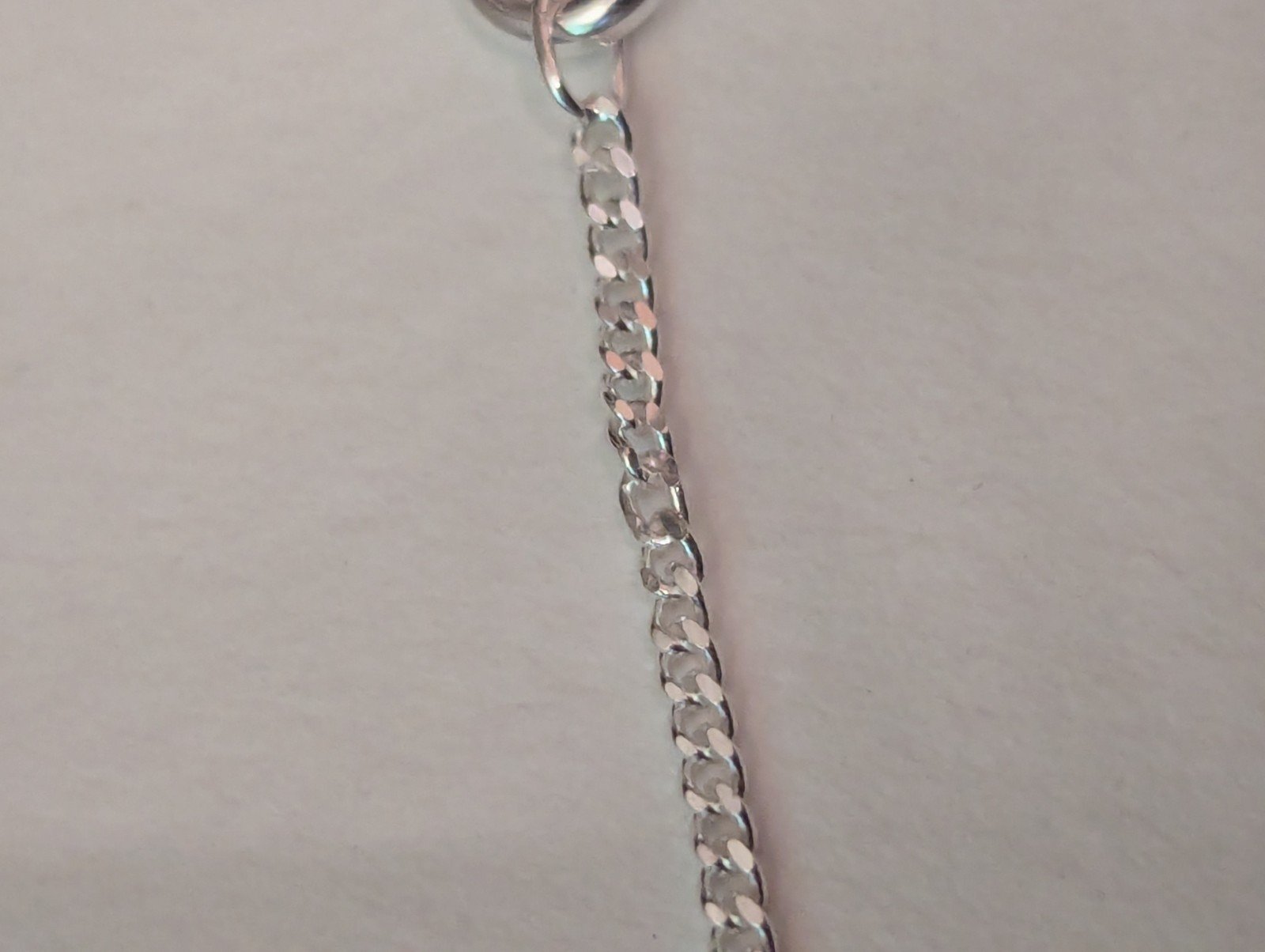 925 Sterling Solid Silver 20-inch Curb Link Chain 51cm | Slight Kinks In Chain - Image 4