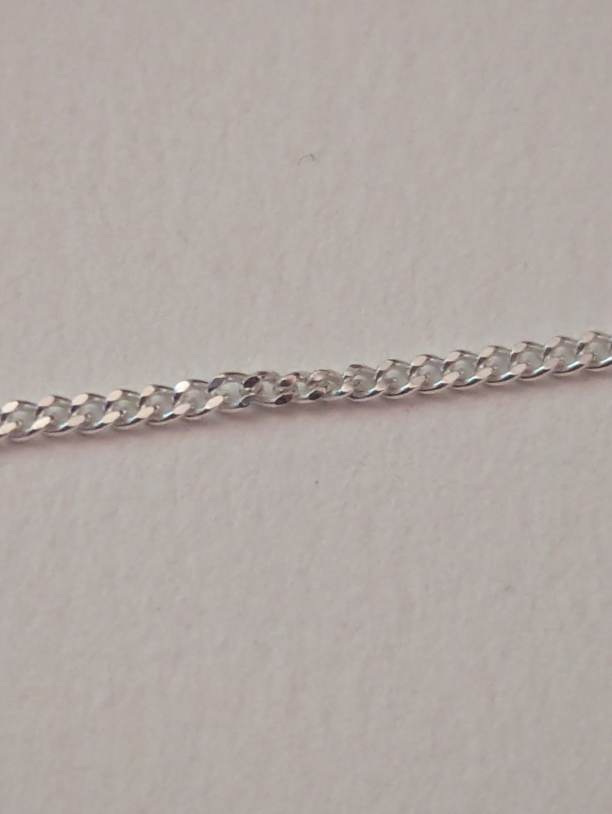 925 Sterling Solid Silver 20-inch Curb Link Chain 51cm | Slight Kinks In Chain - Image 7