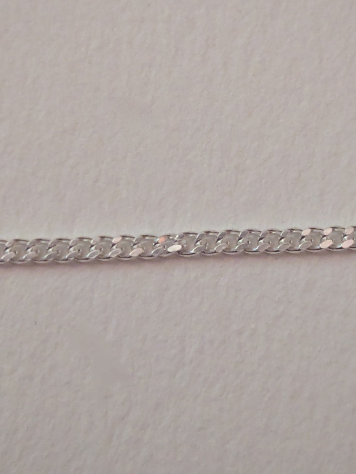 925 Sterling Solid Silver 20-inch Curb Link Chain 51cm | Slight Kinks In Chain - Image 9