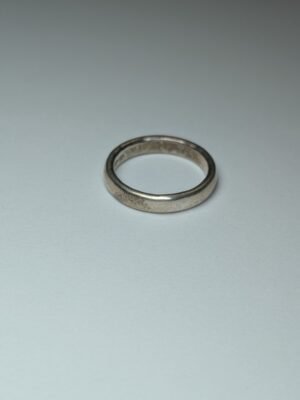 Vintage Sterling Silver Simple Band Ring | Size N 1/2 | 925 Silver