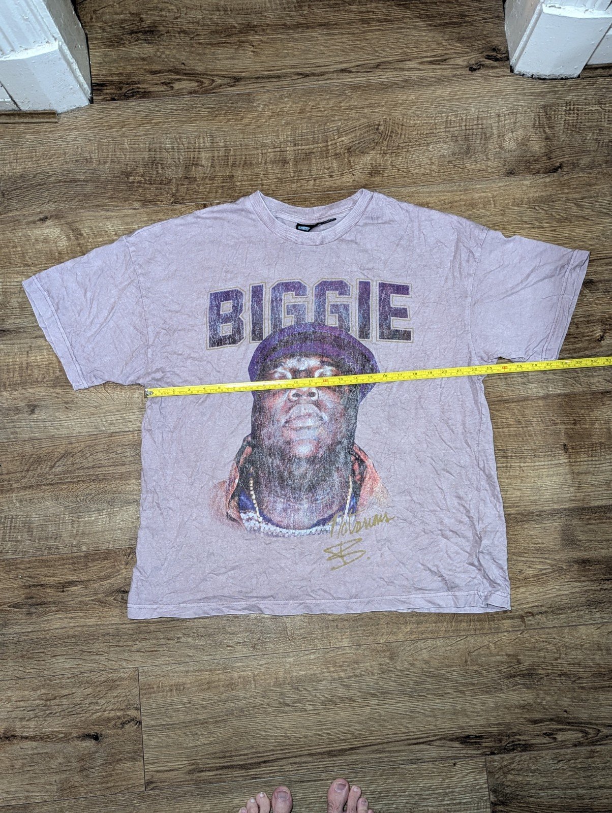 Vintage Style The Notorious B.I.G Biggie Purple T Shirt Size Medium - Image 4