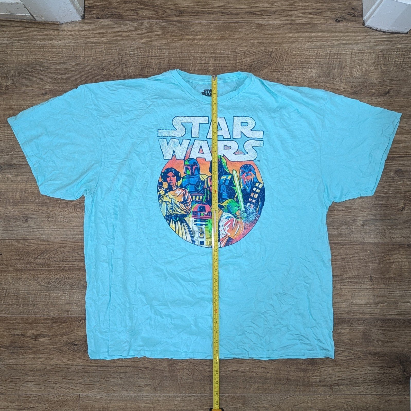 Vintage Style Star Wars MAD Engine Teal/Blue T Shirt XXX Large - Image 5