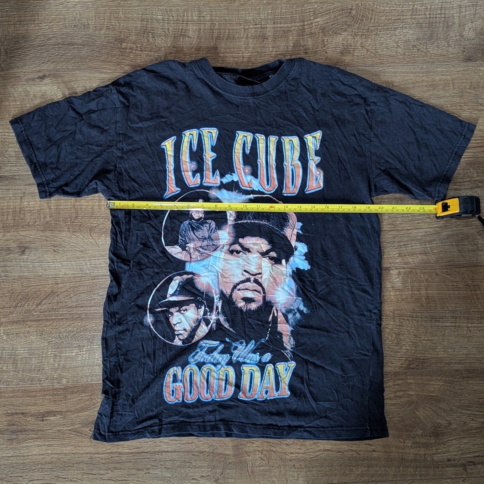 Vintage Style Ice Cube Today Was A Good Day Black T Shirt Size Medium / Large - Image 4