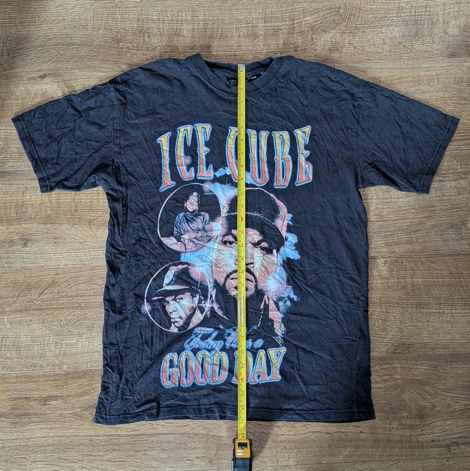 Vintage Style Ice Cube Today Was A Good Day Black T Shirt Size Medium / Large - Image 5