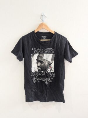 Vintage Style Poetic Justic You Are Kinda Fly Though Black T Shirt Size Small