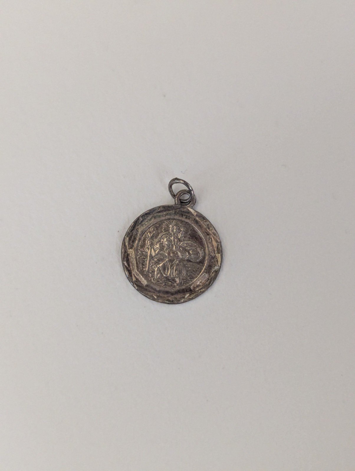 Vintage Sterling Silver St Christopher Pendant | 925 Silver - Image 2