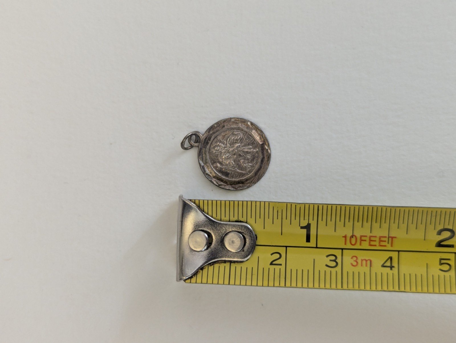 Vintage Sterling Silver St Christopher Pendant | 925 Silver - Image 3