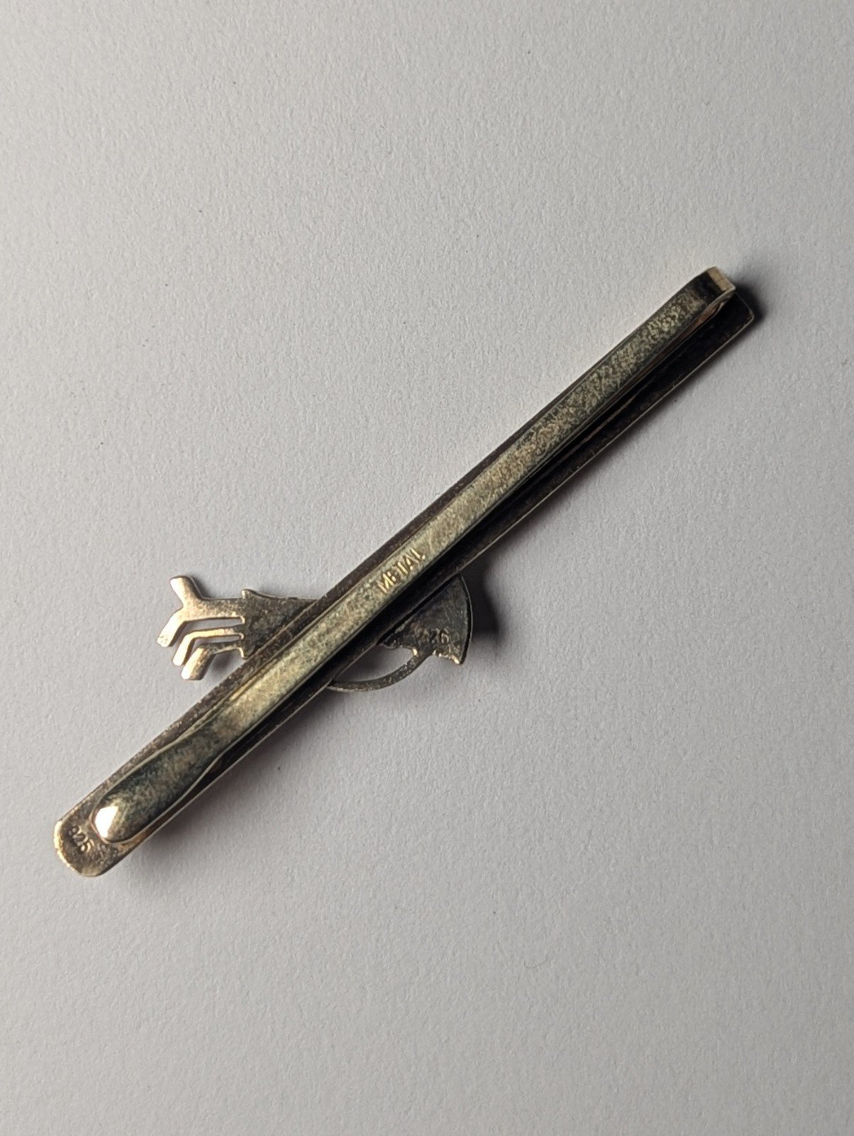 Vintage Sterling Silver Gold Tone Golf Tie Clip | 925 Silver | Golf Tie Clip - Image 6