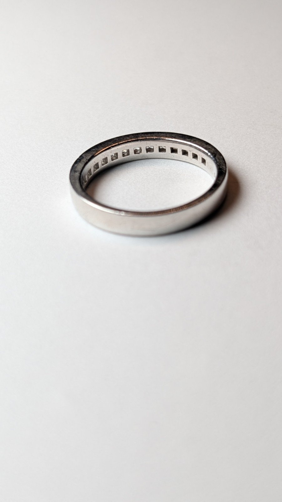 Vintage Sterling Silver DQCZ Row Ring | Size U | 925 Silver - Image 4