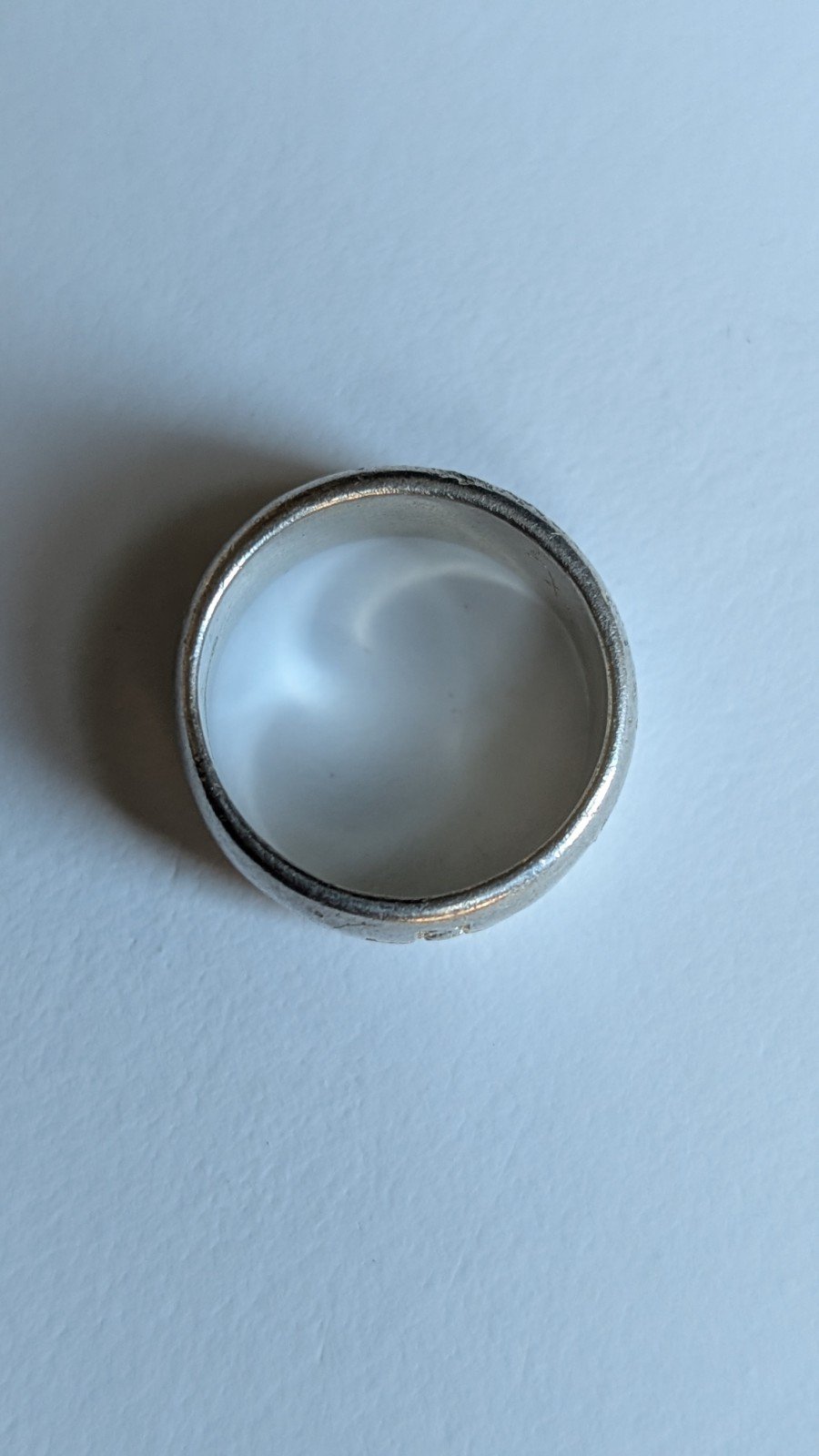 Vintage Sterling Silver Greenwich Meridian Millennial Band Ring | Size L 1/2 - Image 5