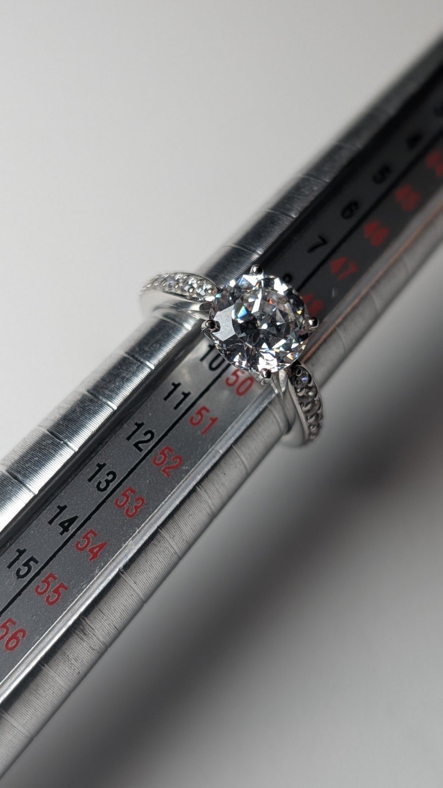 Vintage Sterling Silver CZ Stone Ring | Size J 1/2 | 925 Silver - Image 13