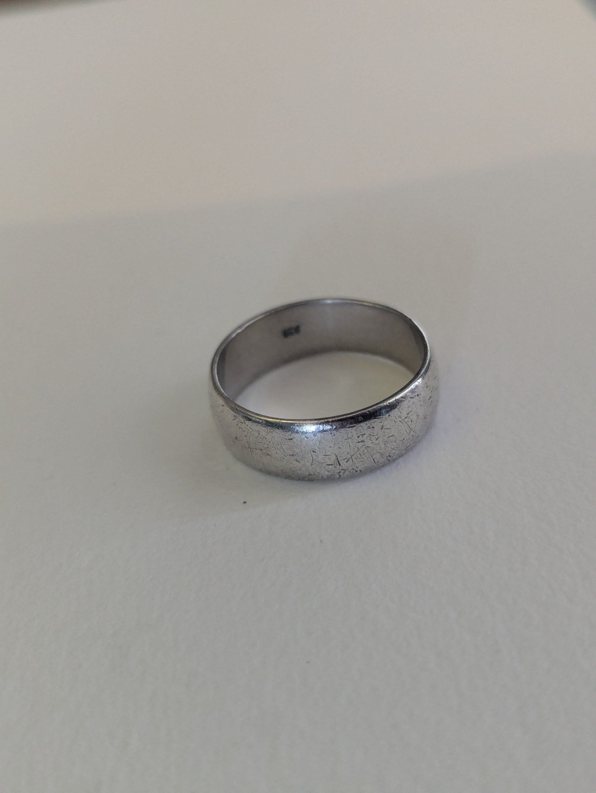 Vintage Sterling Silver Ring Band | Size S 1/2 - Image 2