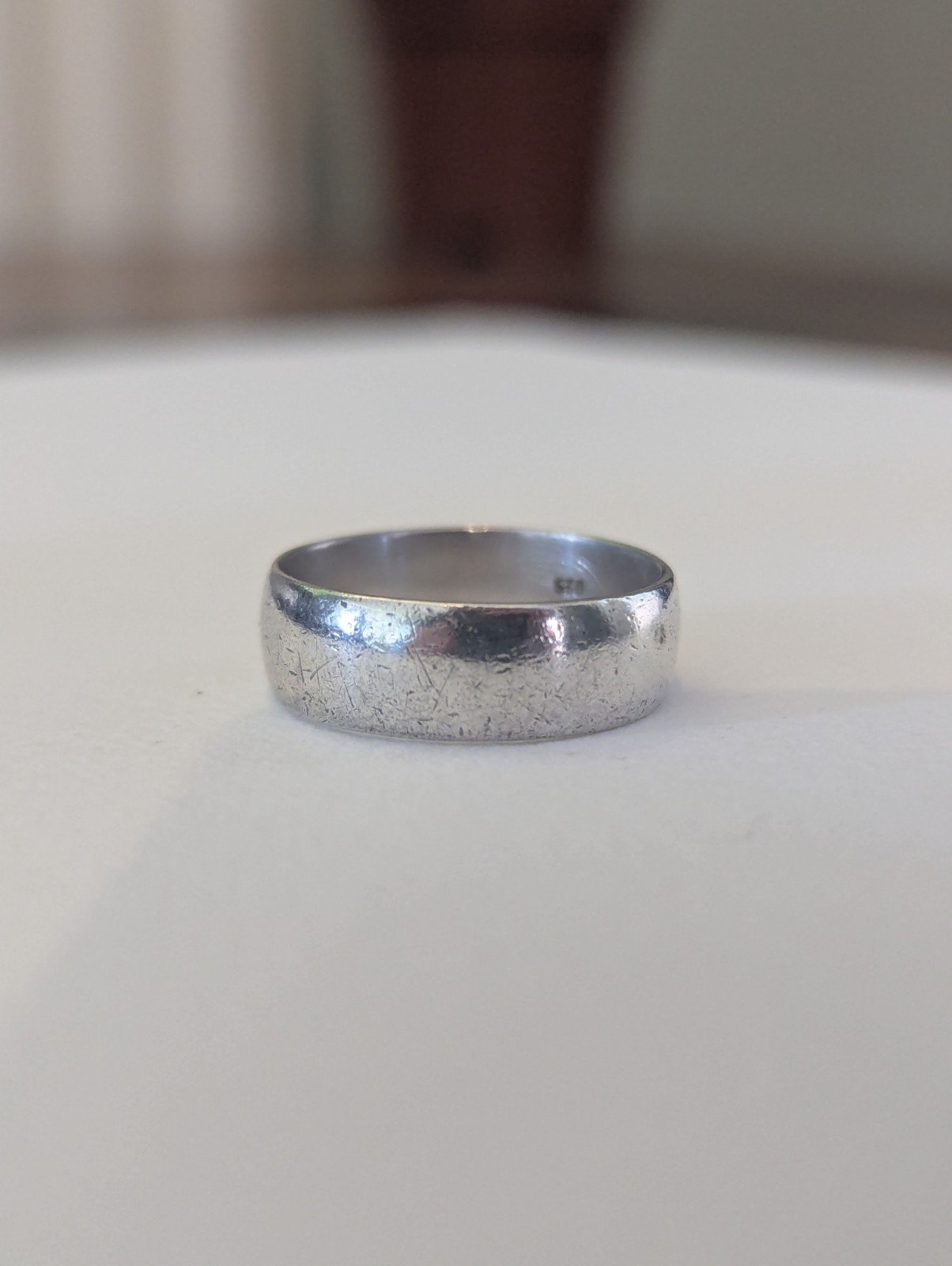 Vintage Sterling Silver Ring Band | Size S 1/2 - Image 3