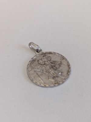 Vintage Sterling Silver St Christopher Pendant | 925 Silver