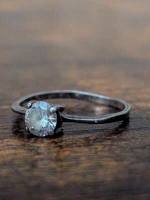 Vintage Sterling Silver Ring | Gemstone Unknown | Size L 1/2