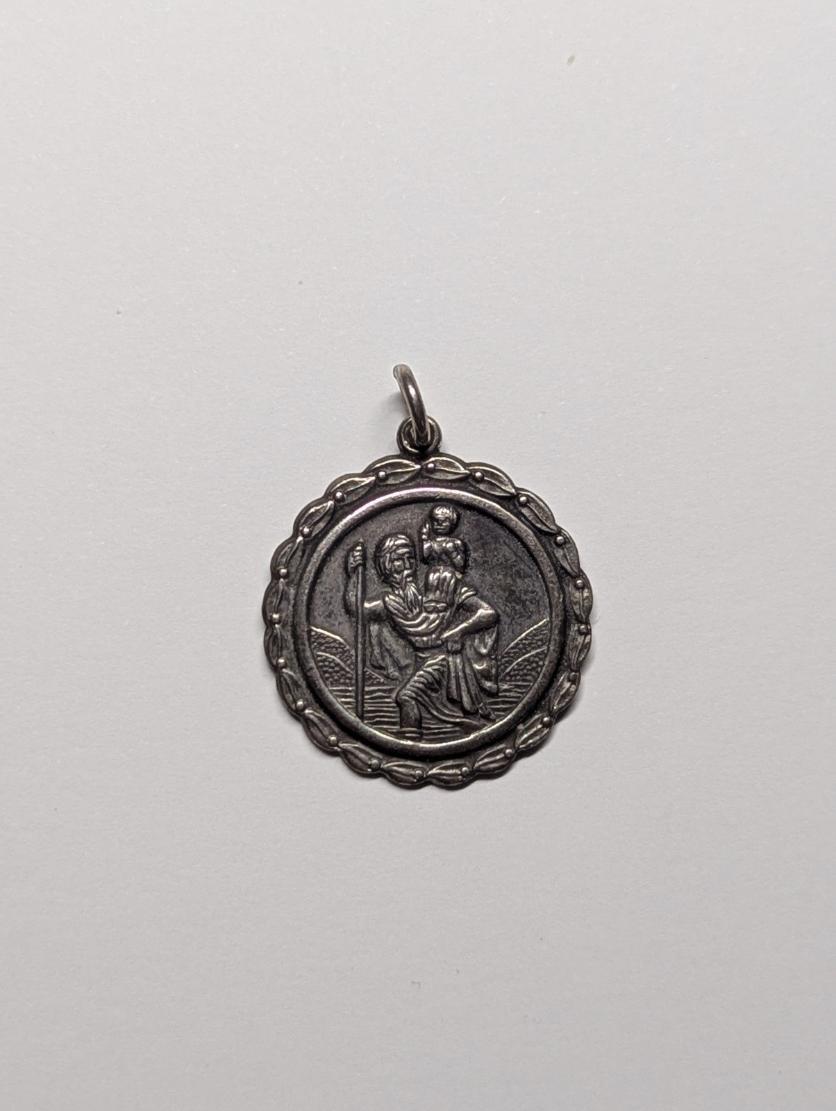 Vintage Sterling Silver St Christopher Pendant | 925 Silver - Image 2