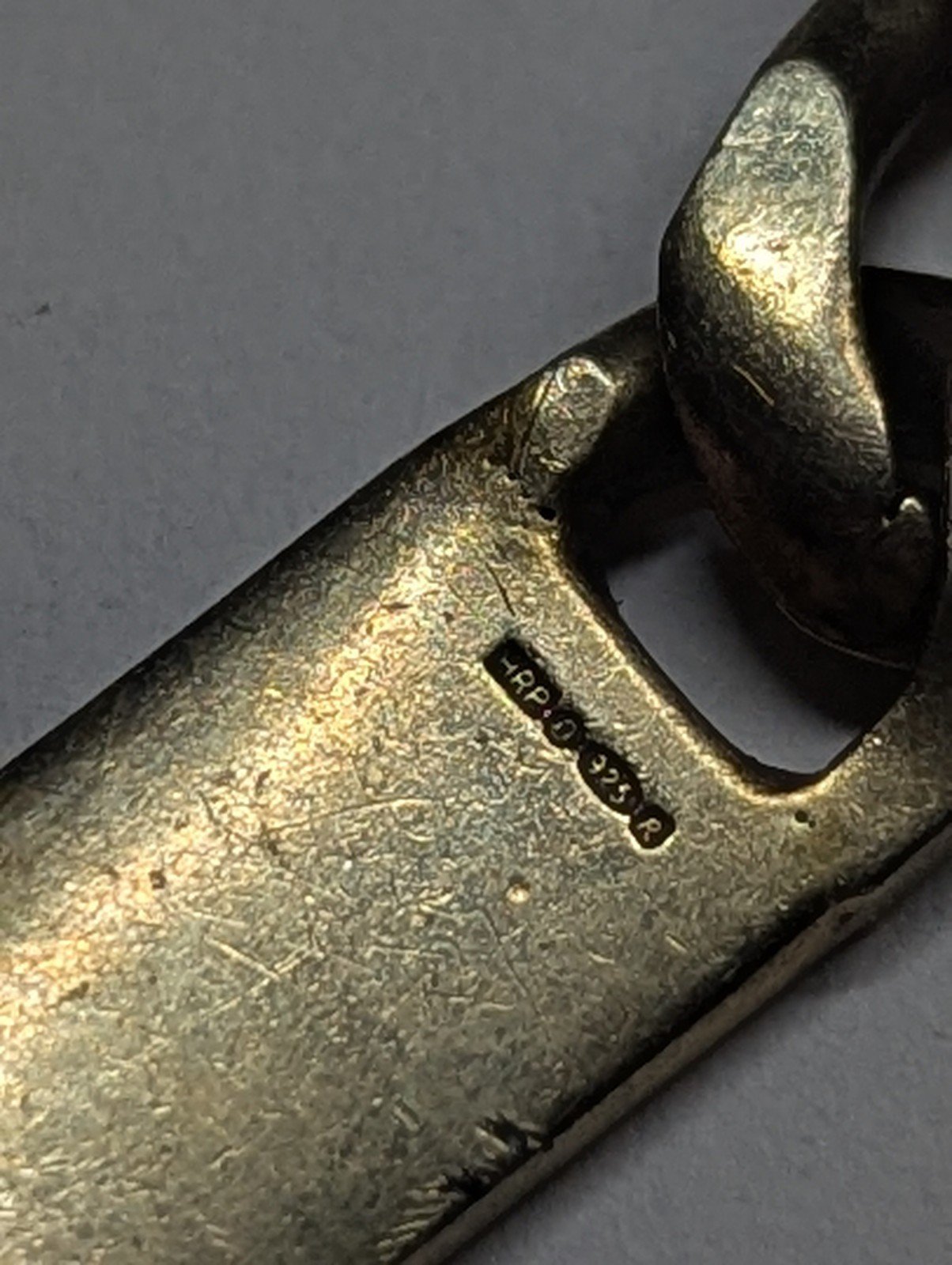 Vintage Gold Plated Sterling Silver Curb Link ID Bracelet Chain | 21cm | 28.64g - Image 6