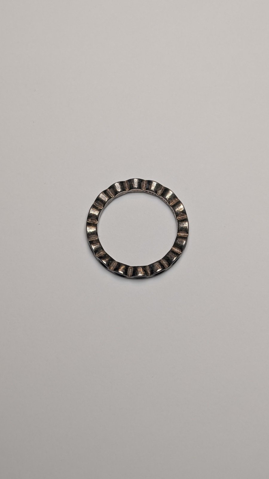 Genuine Pandora Sterling Silver Black Band Ring | Size L 1/2 | 925 Silver - Image 3