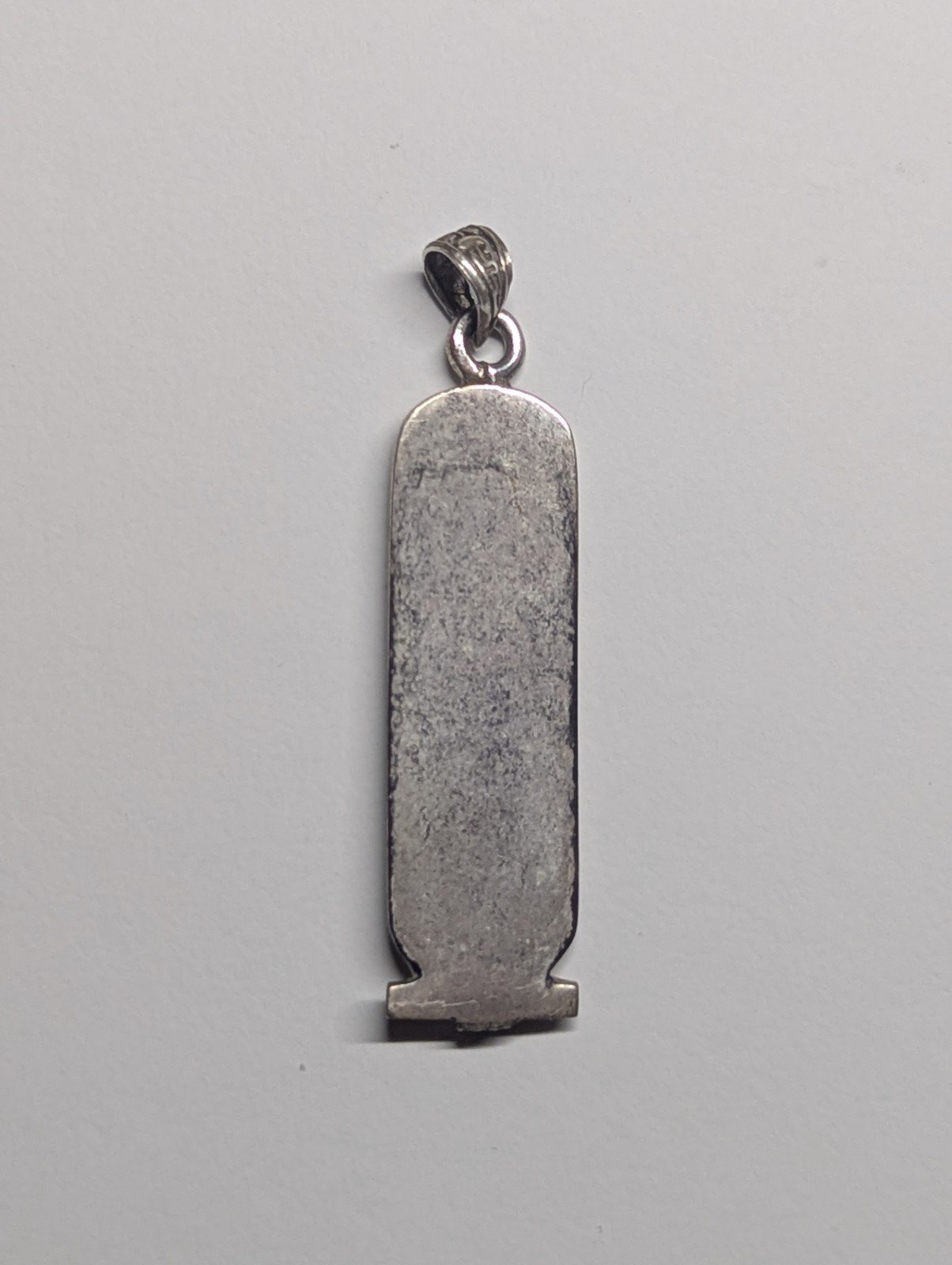 Sterling Silver Vintage Egyptian Hieroglyphics Cartouche Pendant | 925 silver - Image 8