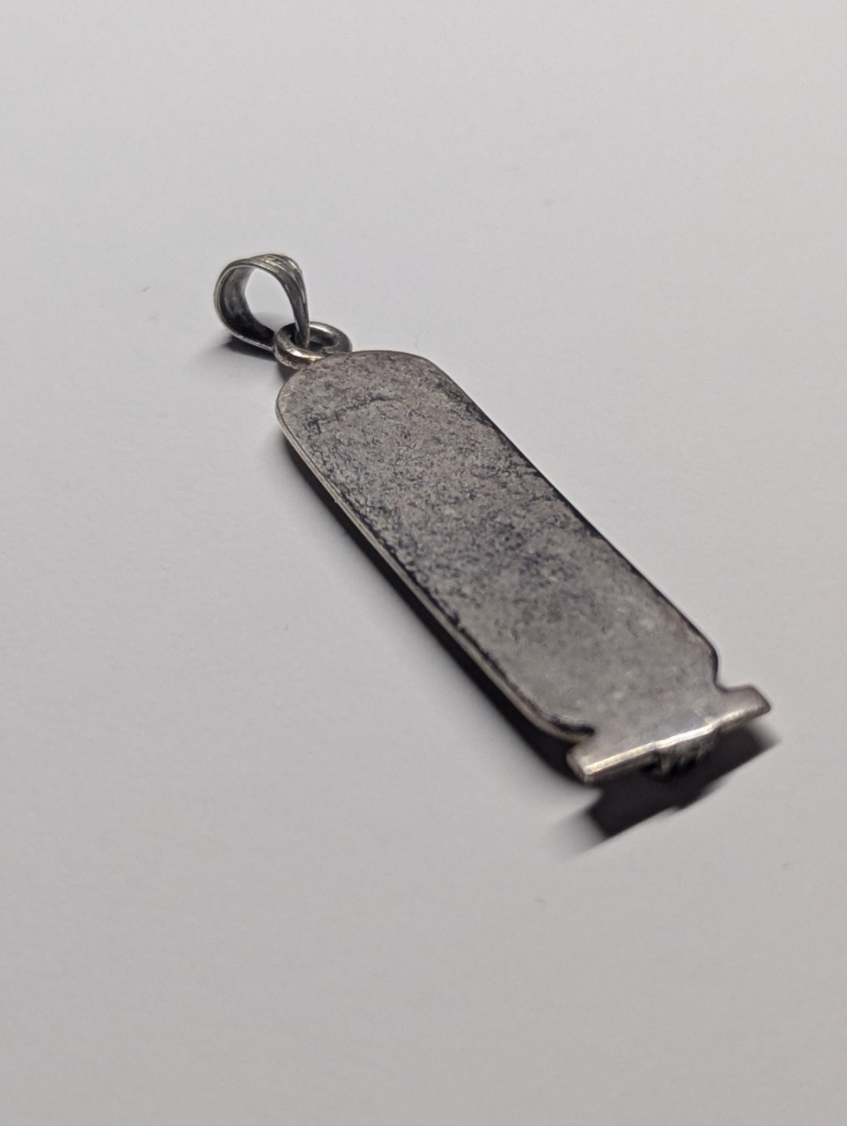 Sterling Silver Vintage Egyptian Hieroglyphics Cartouche Pendant | 925 silver - Image 9