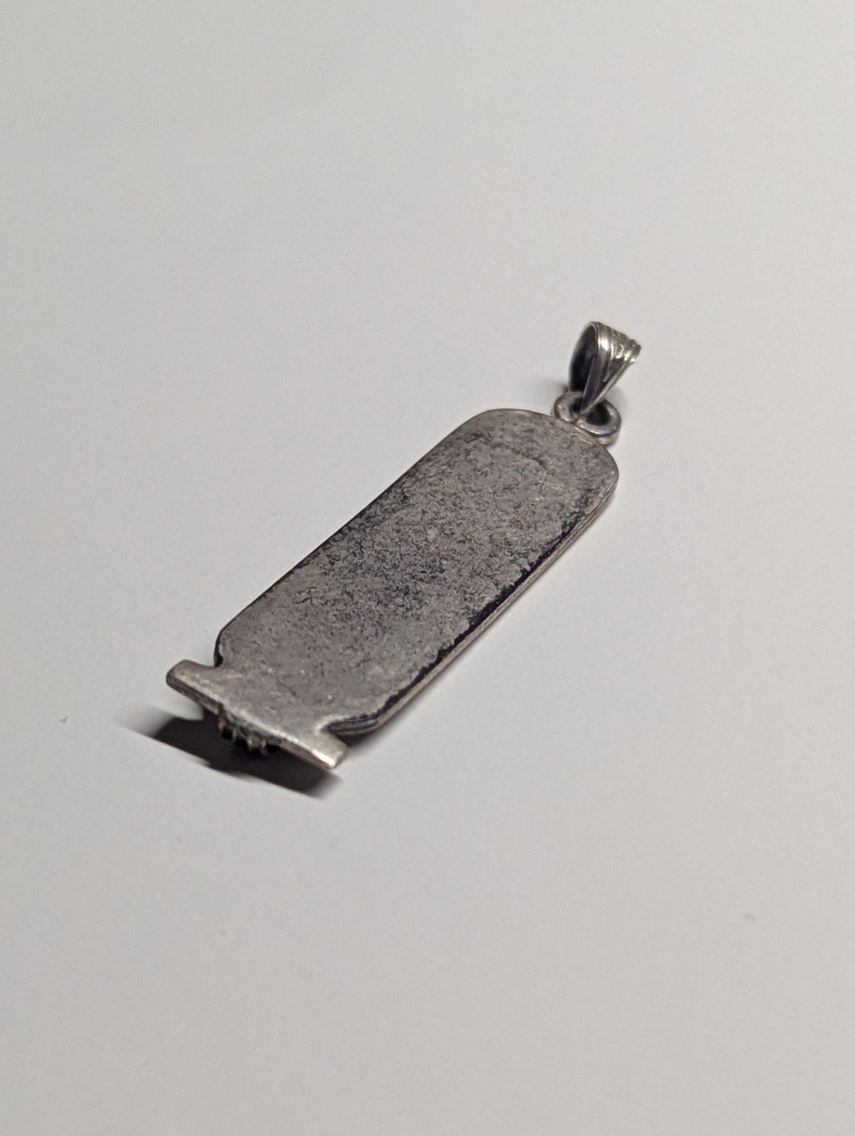 Sterling Silver Vintage Egyptian Hieroglyphics Cartouche Pendant | 925 silver - Image 11