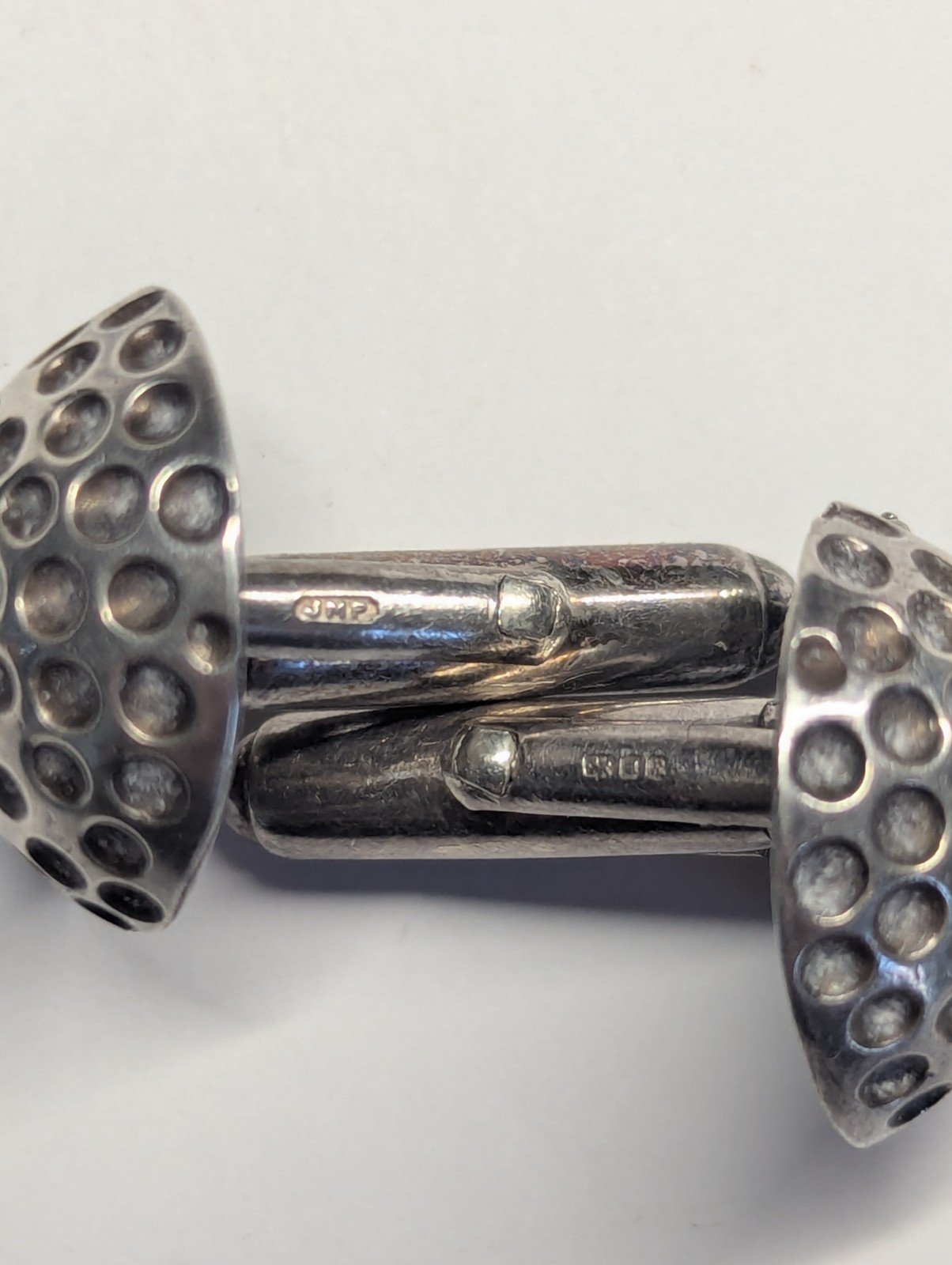 Vintage Sterling Silver Golf Ball Mens Cufflinks | 925 Silver | Made In London - Image 5