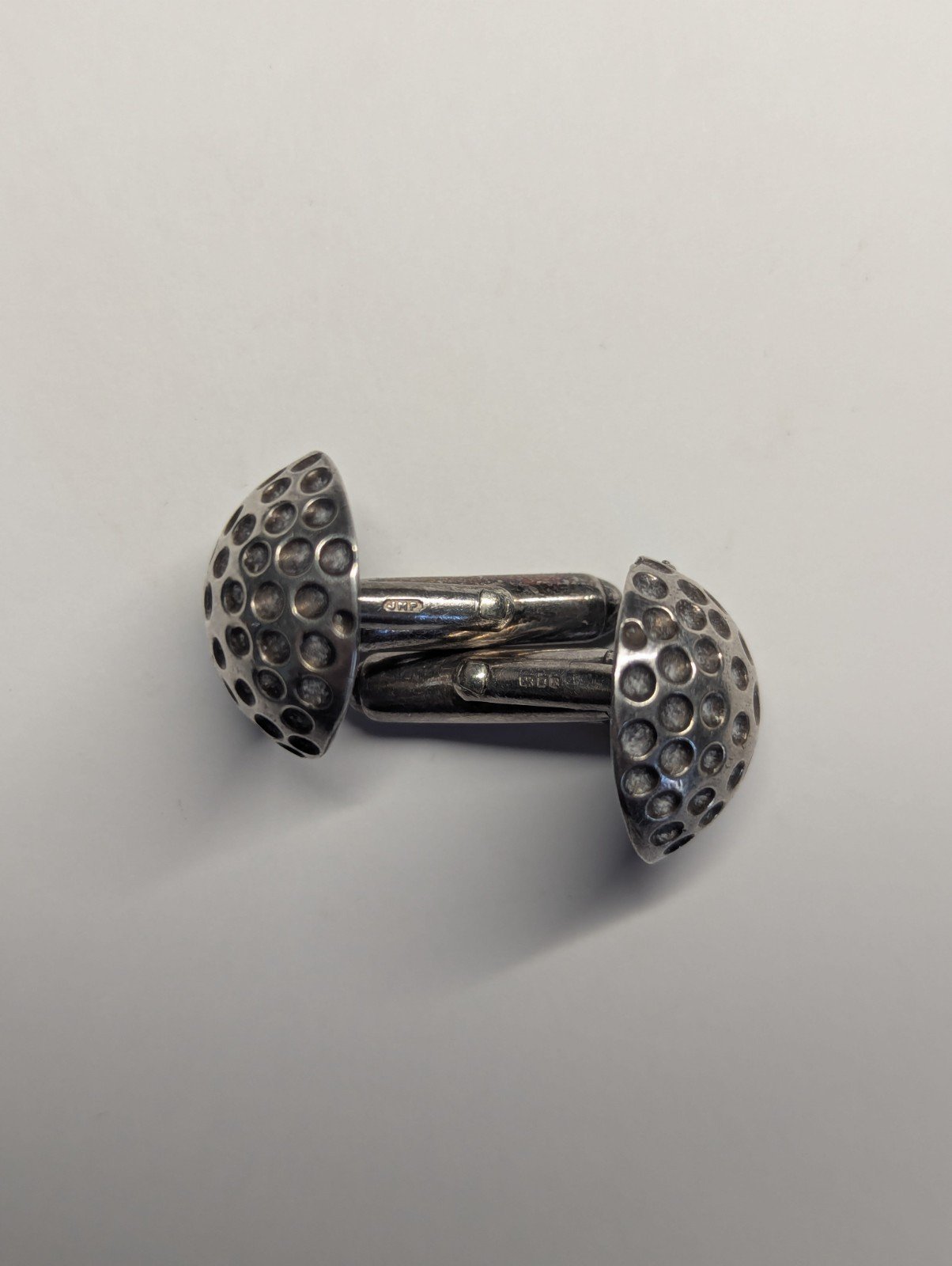 Vintage Sterling Silver Golf Ball Mens Cufflinks | 925 Silver | Made In London - Image 6