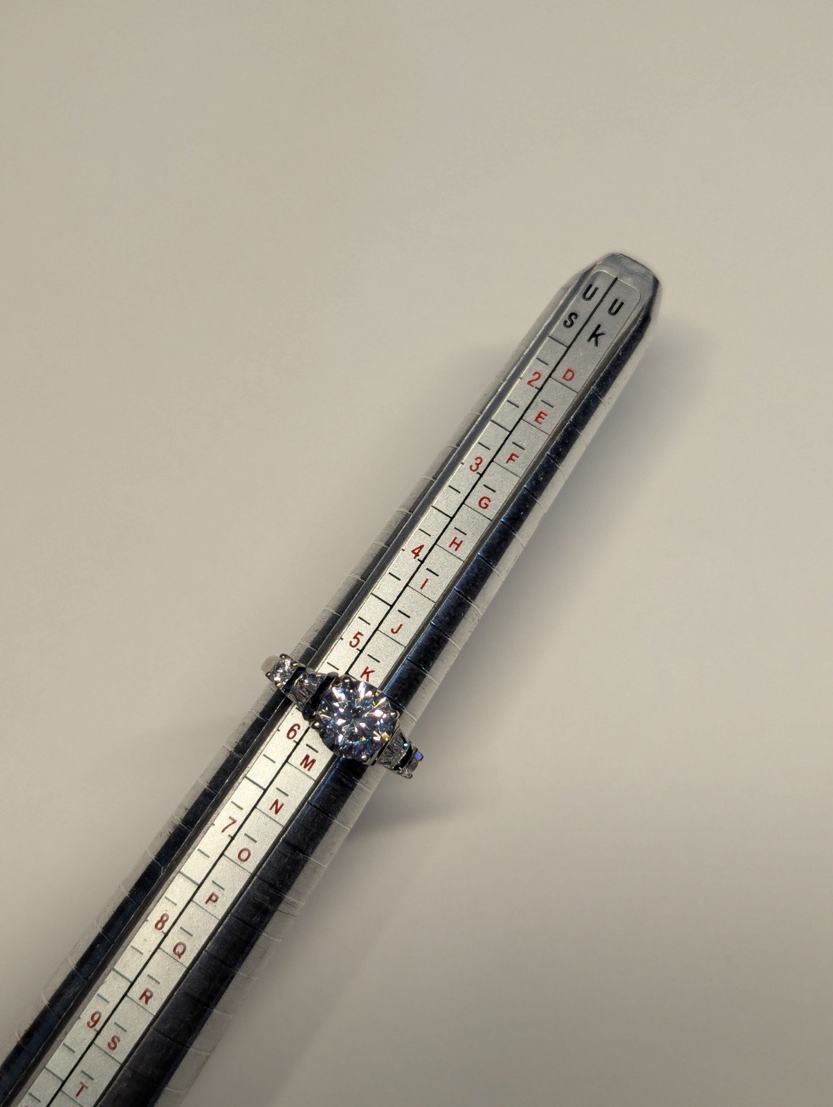 Vintage Sterling Silver Swarovski CZ Ring | Size K 1/2 | 925 Silver - Image 11