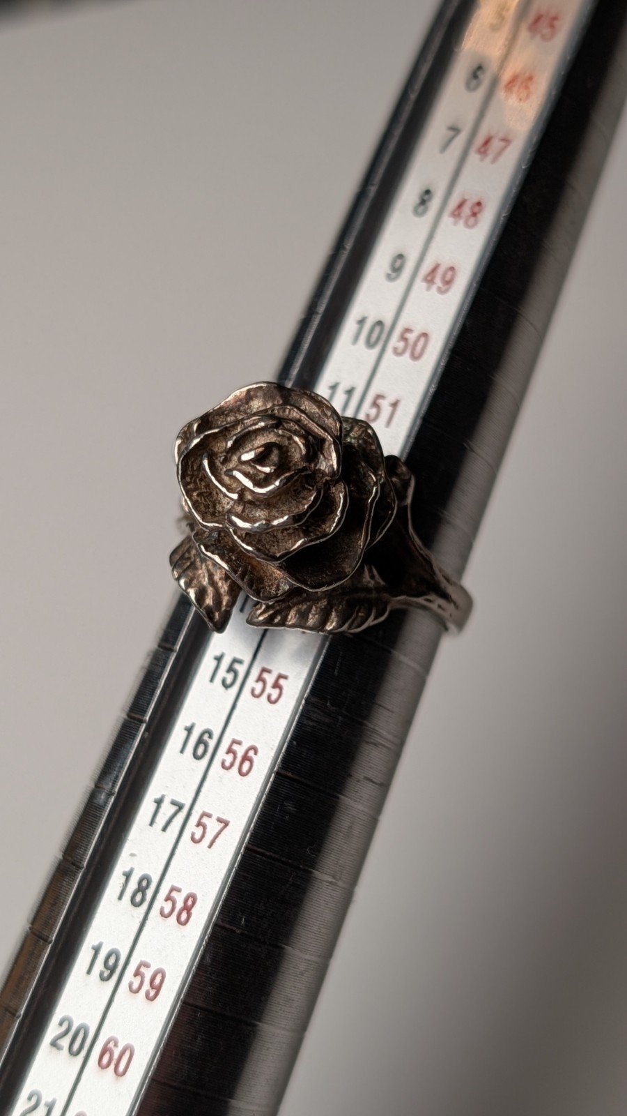 Vintage Sterling Silver Flower Statement Ring | Size M 1/2 | 925 Silver - Image 8