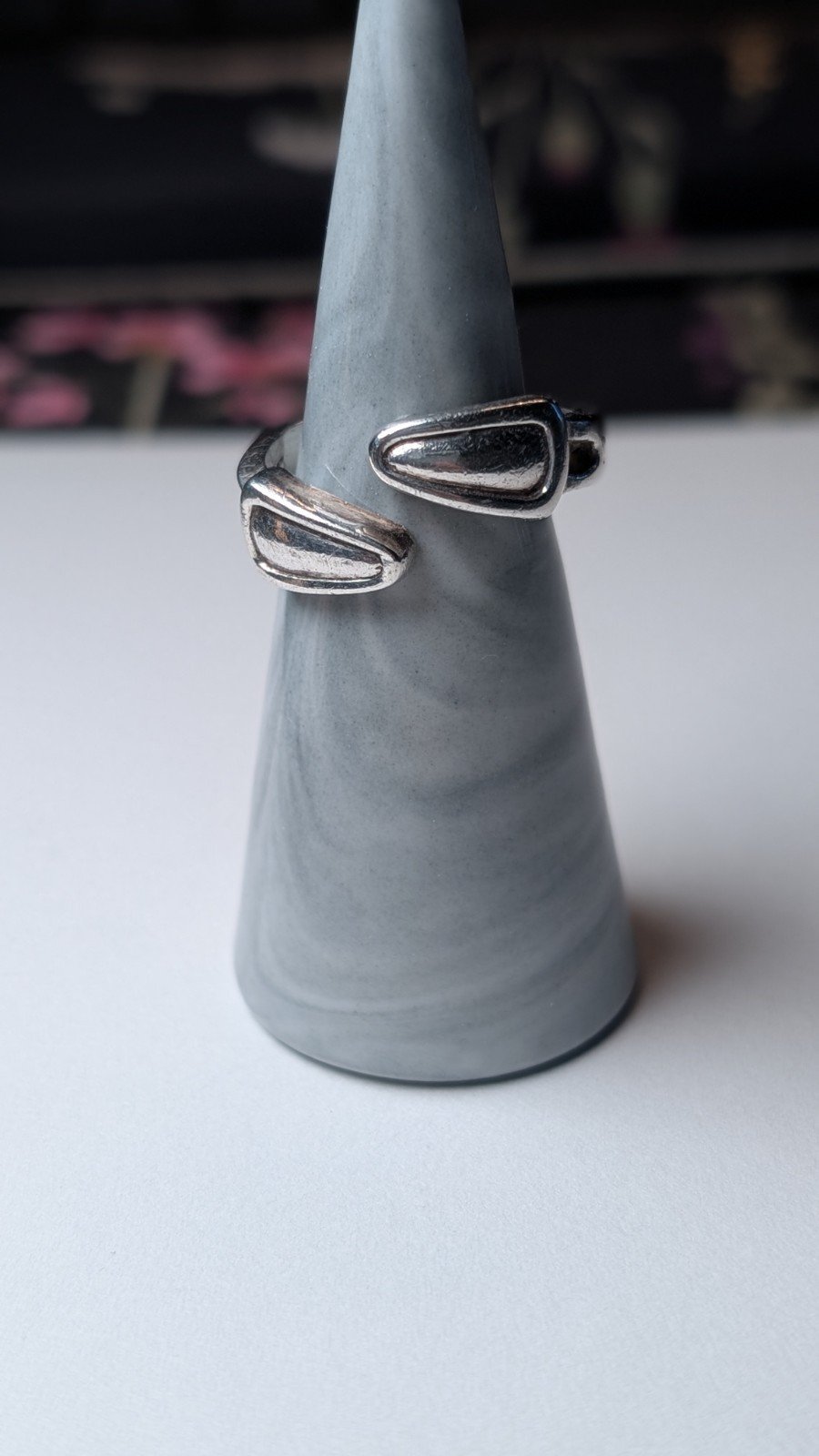 Vintage Sterling Silver Open End Wrap Ring | Size P | 925 Silver - Image 4