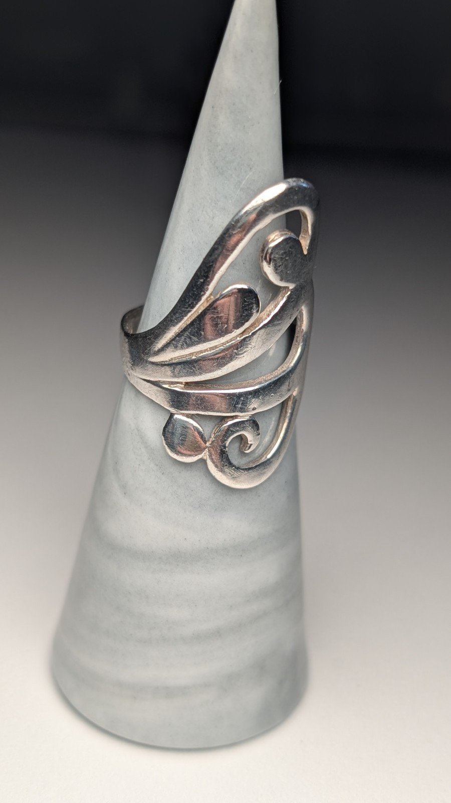 Vintage Sterling Silver Cocktail Ring | Size L 1/2 | 925 Silver