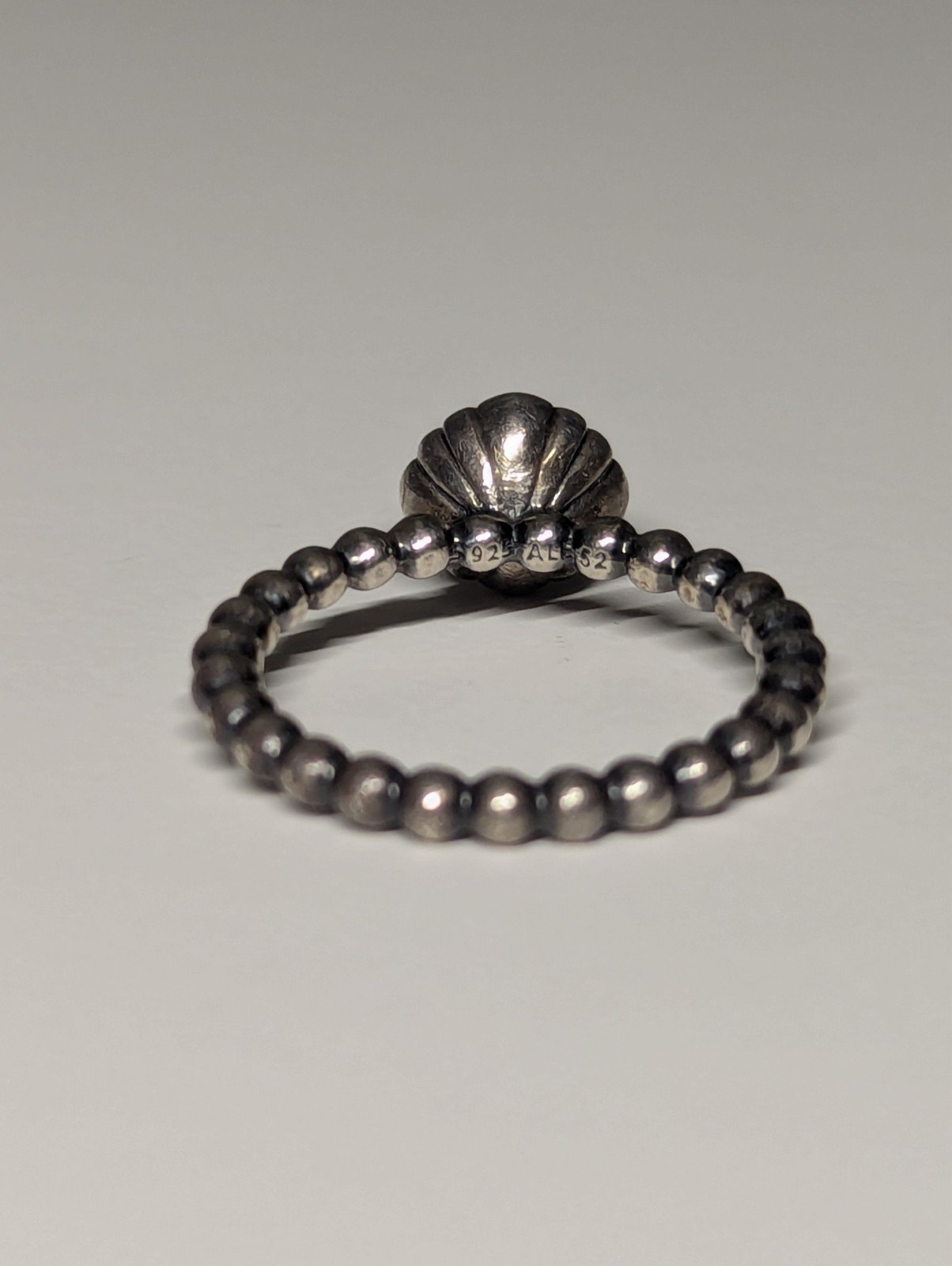 Genuine Pandora Sterling Silver Pink Opal October Birthstone Ring | Size L 1/2 - Image 6