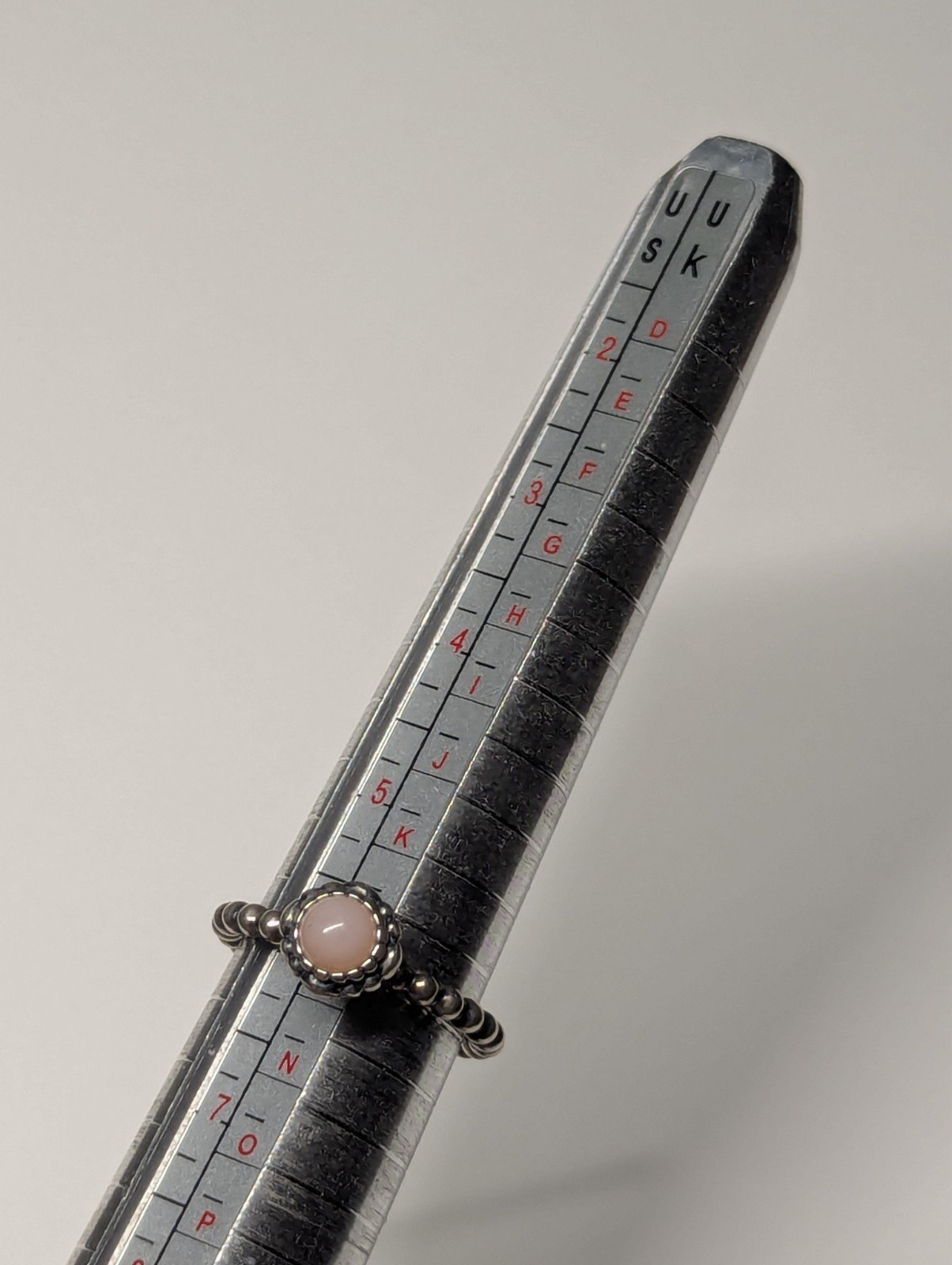 Genuine Pandora Sterling Silver Pink Opal October Birthstone Ring | Size L 1/2 - Image 8