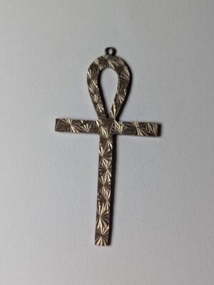 Vintage Sterling Silver Egyptian Ankh Key Of Life Pendant | 6.66g | 6cm | 925