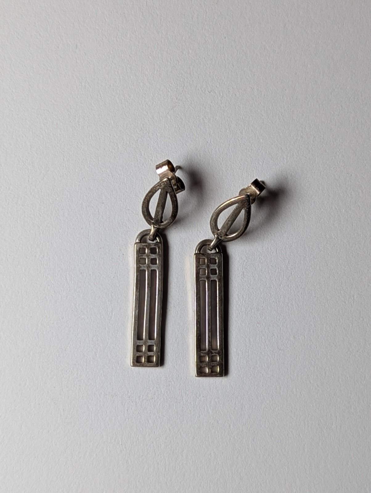 Vintage Sterling Silver Dangle Celtic Earrings | 925 Silver Earrings