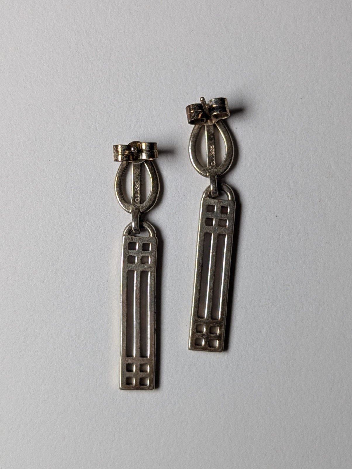Vintage Sterling Silver Dangle Celtic Earrings | 925 Silver Earrings - Image 3