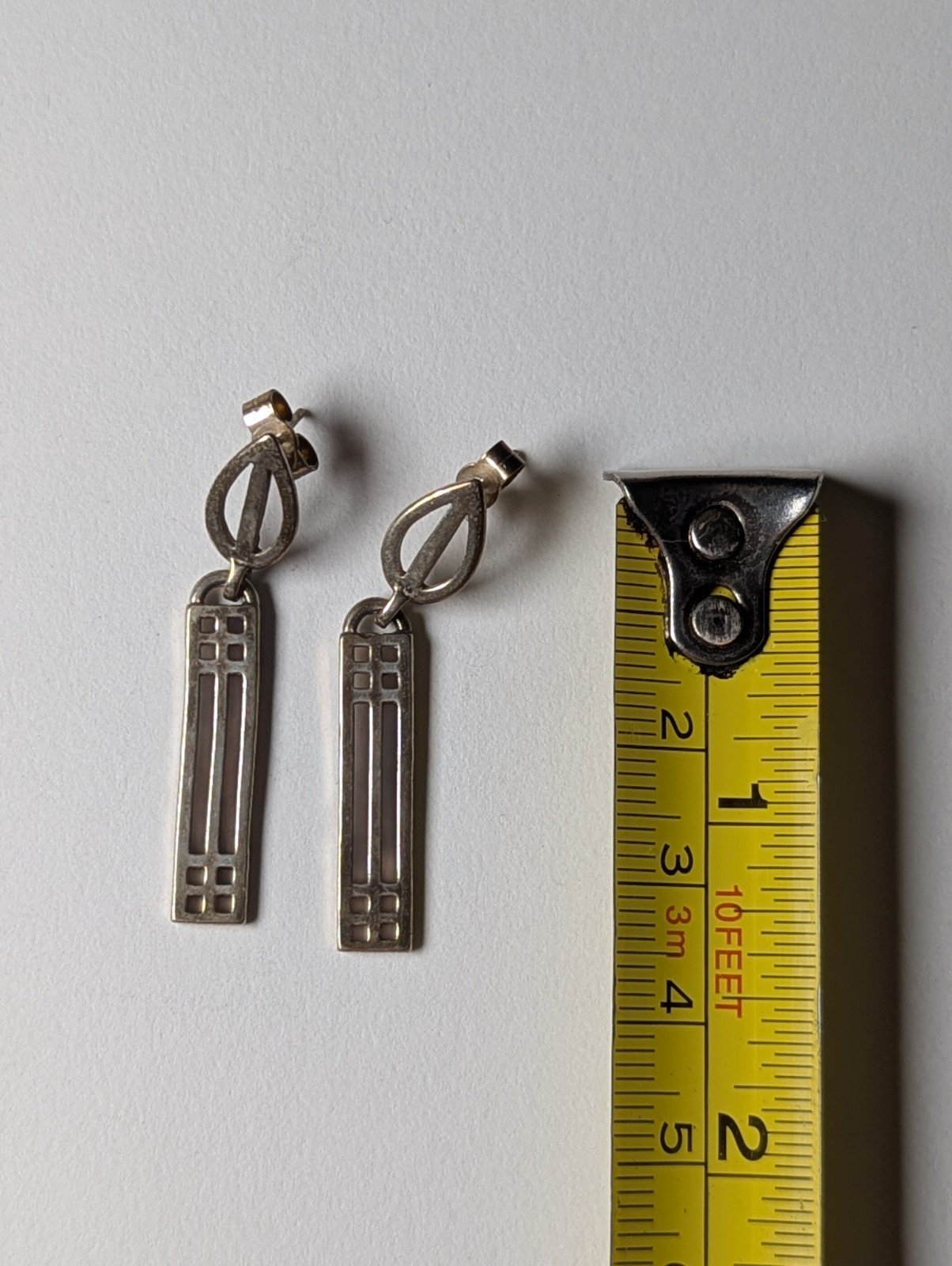 Vintage Sterling Silver Dangle Celtic Earrings | 925 Silver Earrings - Image 5