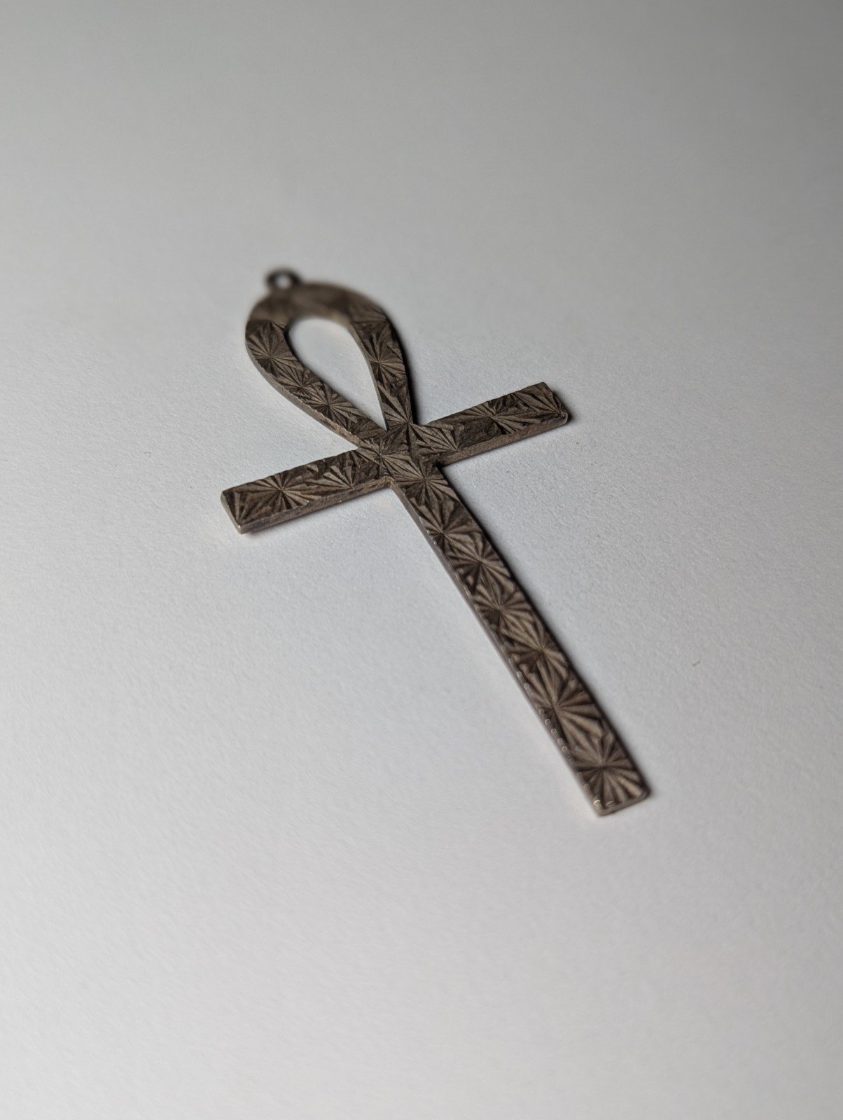 Vintage Sterling Silver Egyptian Ankh Key Of Life Pendant | 6.66g | 6cm | 925 - Image 6