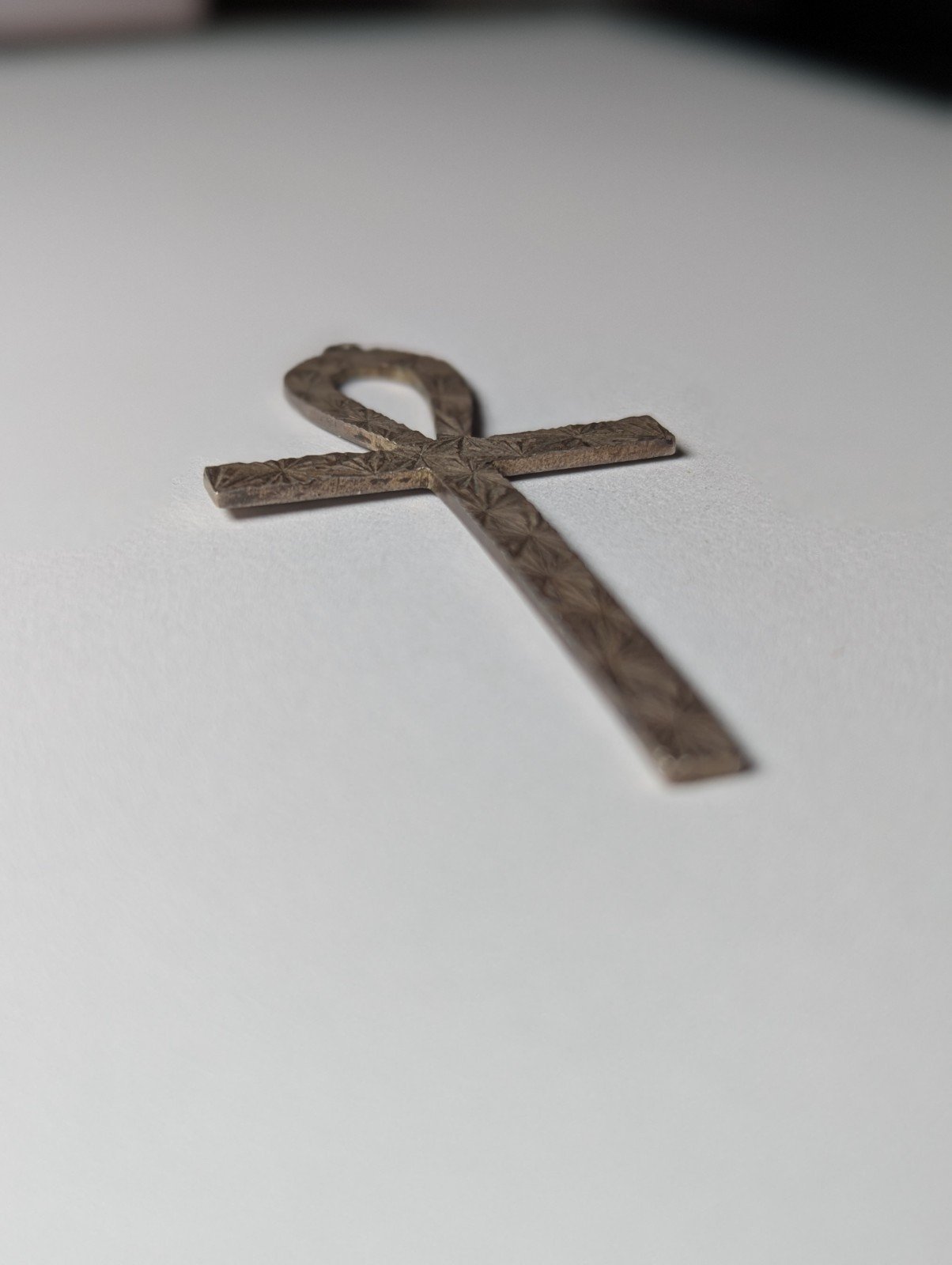 Vintage Sterling Silver Egyptian Ankh Key Of Life Pendant | 6.66g | 6cm | 925 - Image 8