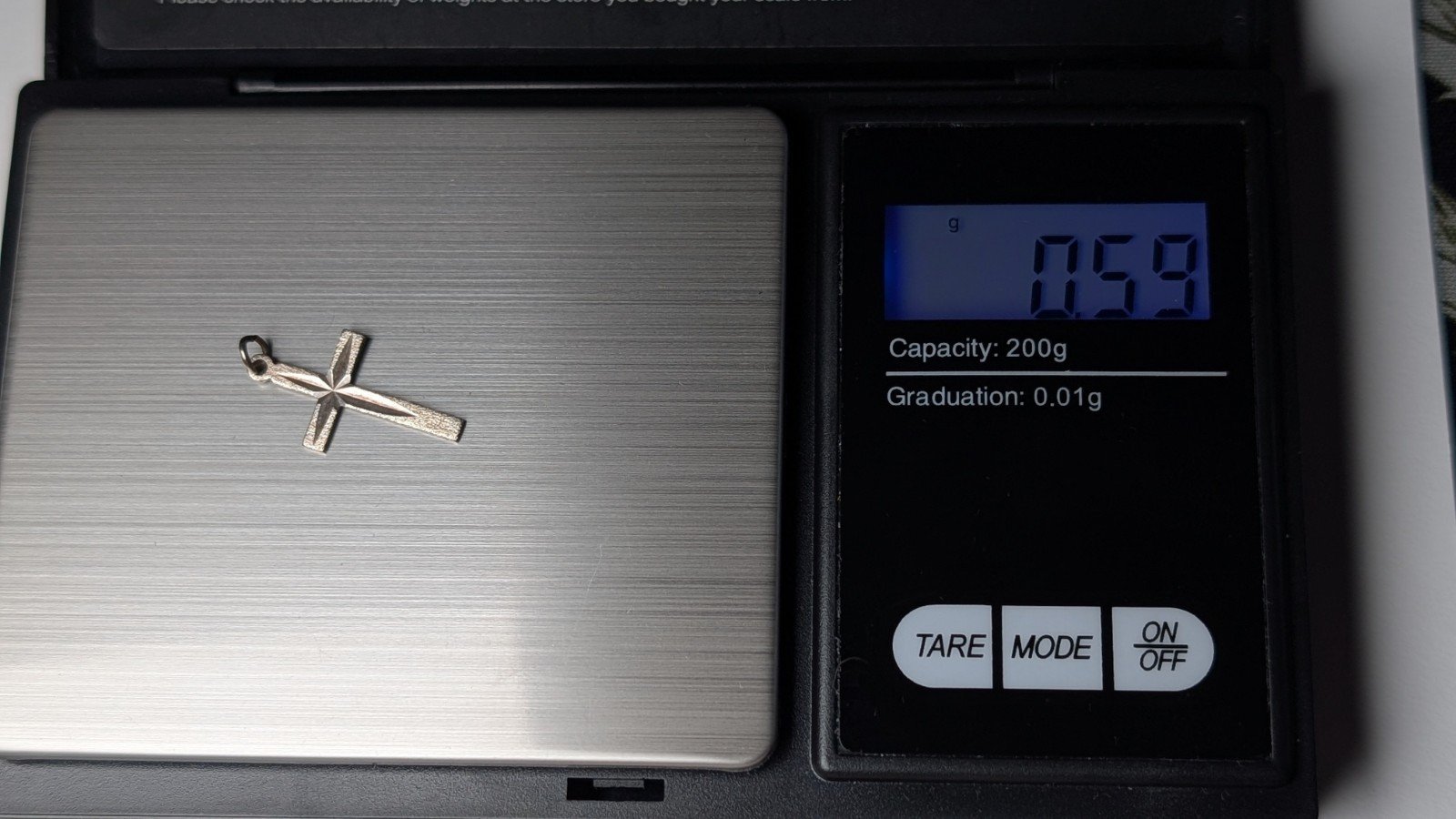 Vintage Sterling Silver Christian Cross | 925 Silver | 0.59g - Image 5
