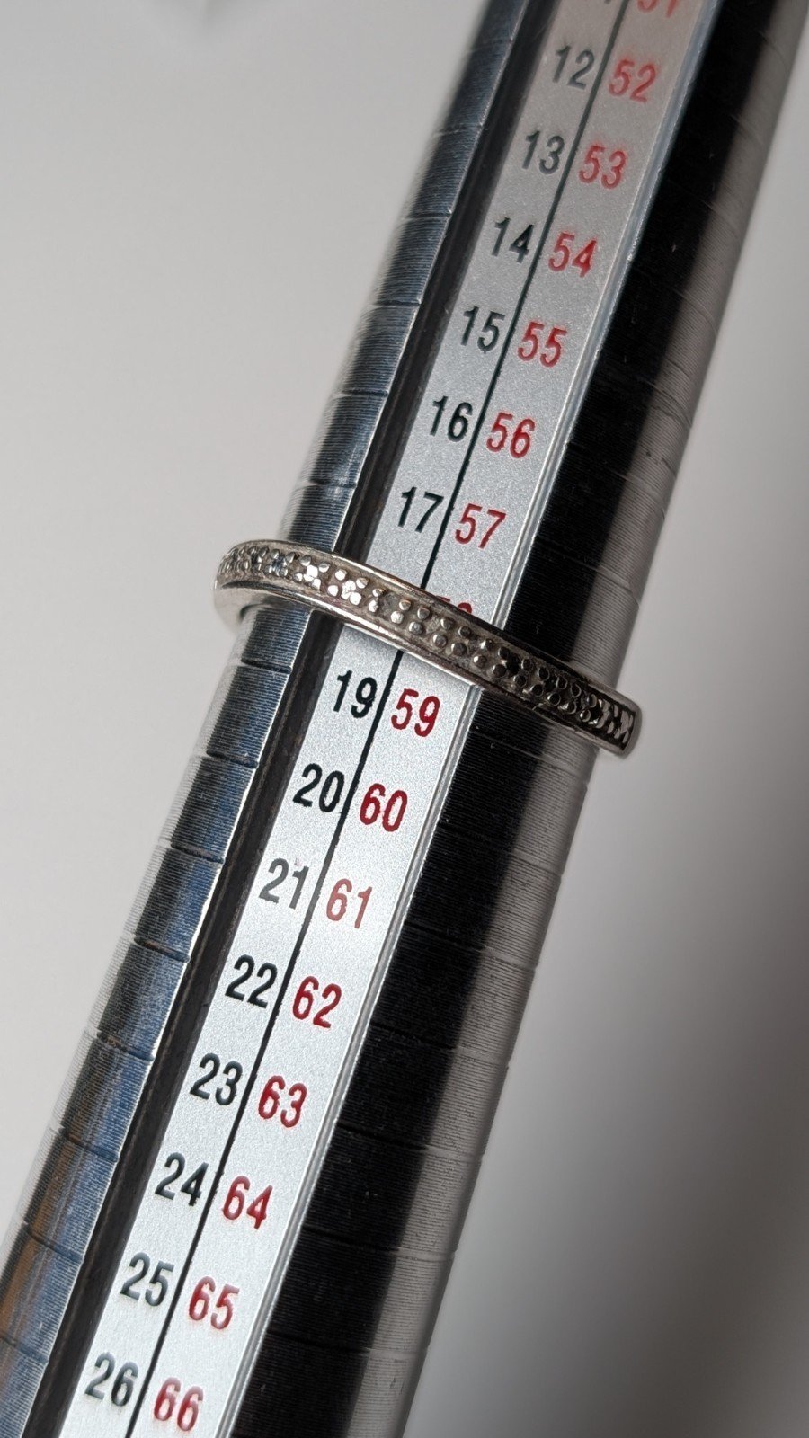 Vintage Sterling Silver Wavey Band Ring | Size Q 1/2 | 925 Silver - Image 2