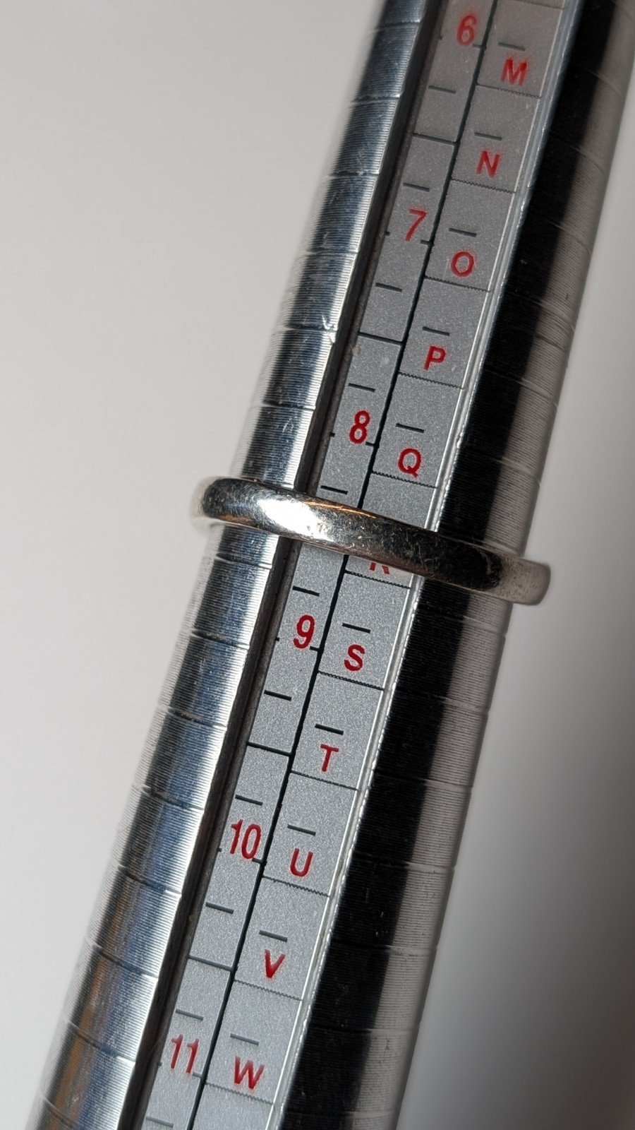 Vintage Sterling Silver Wavey Band Ring | Size Q 1/2 | 925 Silver - Image 3