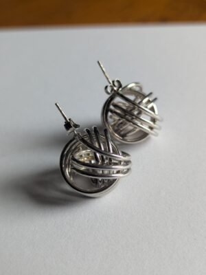 Vintage Sterling Silver Chunky Ball Earrings | 925 Silver