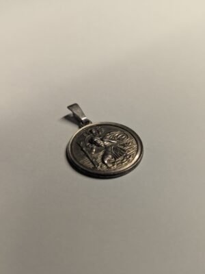 Vintage Sterling Silver St Christopher Pendant | 925 Silver