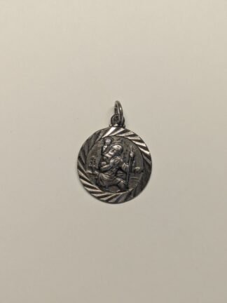 Vintage Sterling Silver St Christopher Pendant | 925 Silver