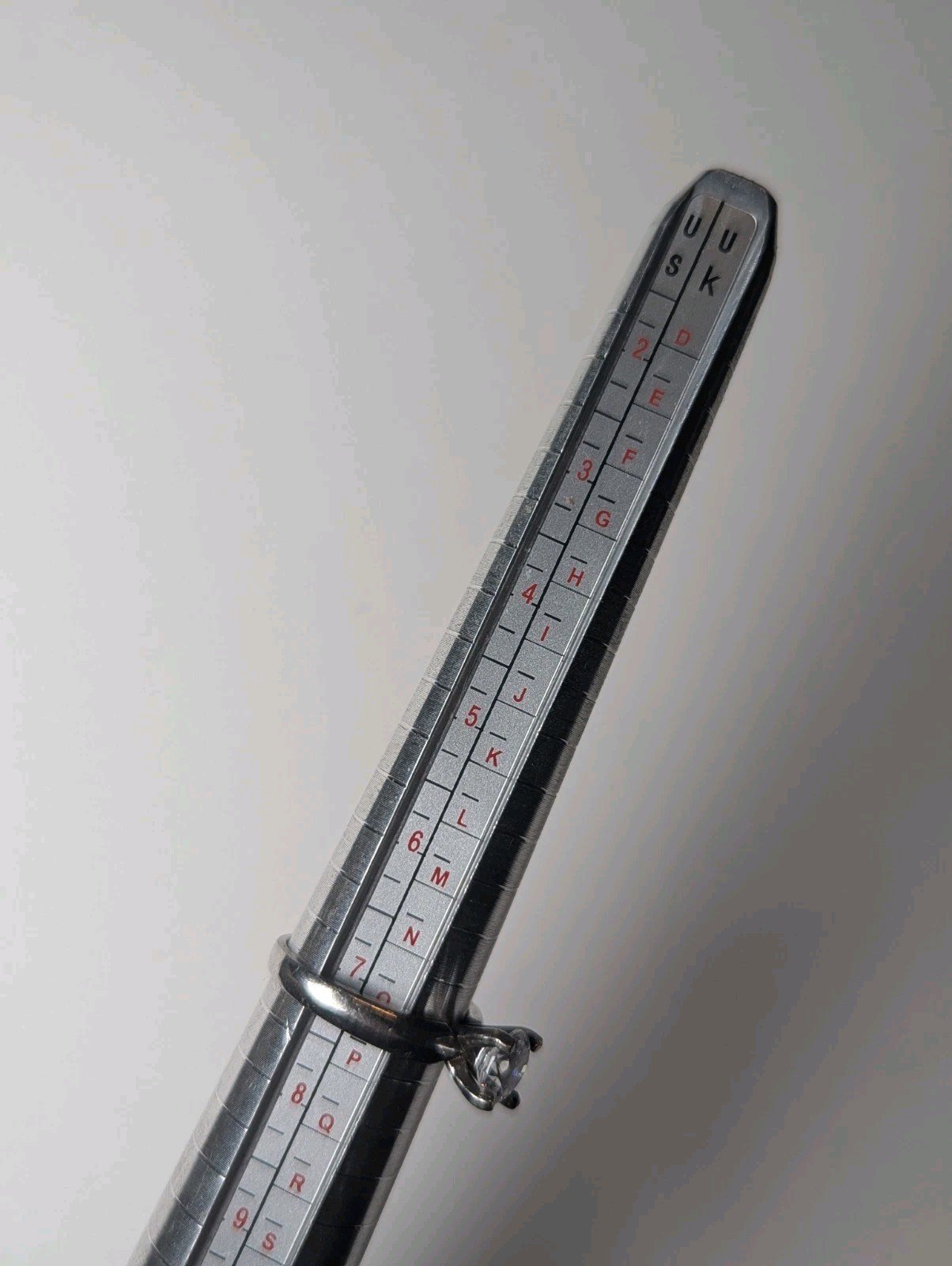 Vintage Sterling Silver CZ Stone Clear Gemstone Ring | Size O | 925 - Image 6