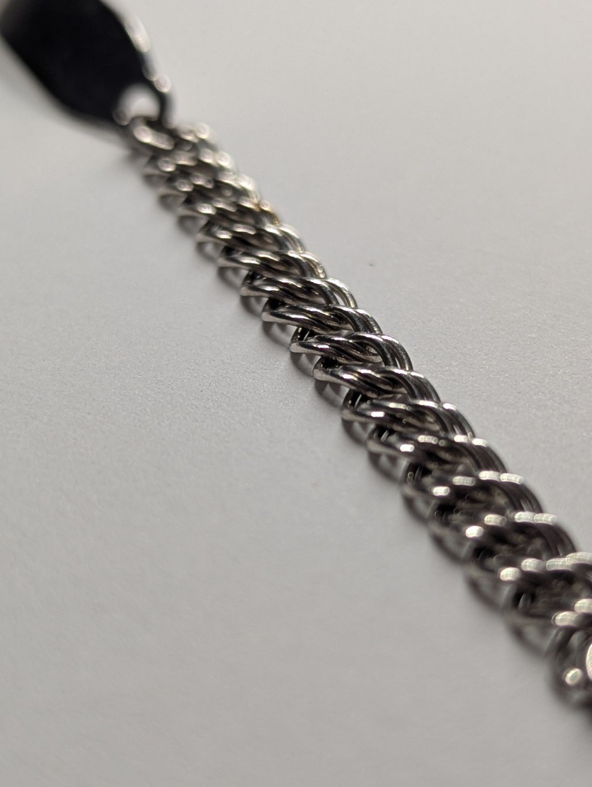 Vintage Sterling Silver Double Link ID Bracelet Chain | 18cm | Weight: 6.72g - Image 7