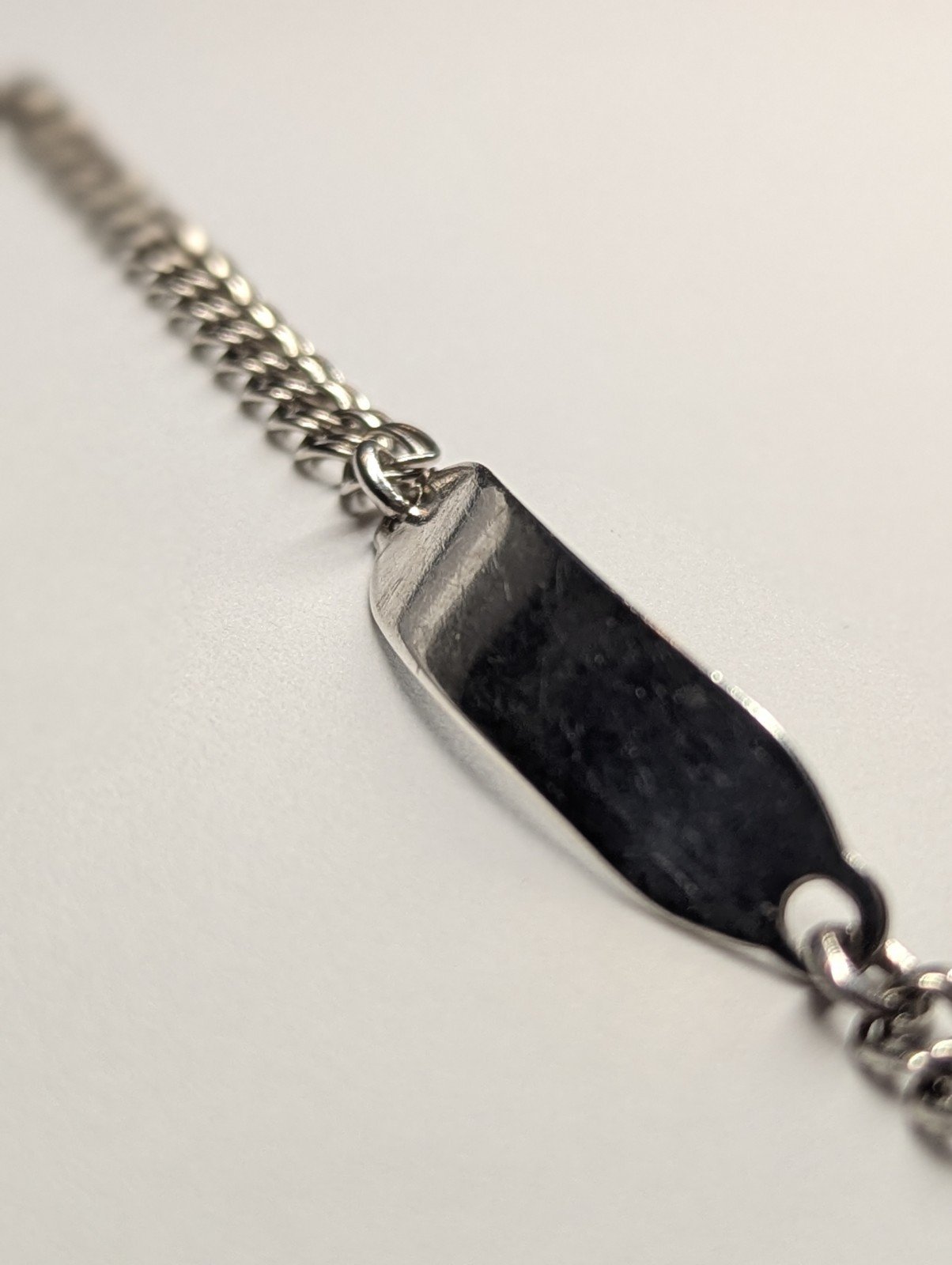 Vintage Sterling Silver Double Link ID Bracelet Chain | 18cm | Weight: 6.72g - Image 8