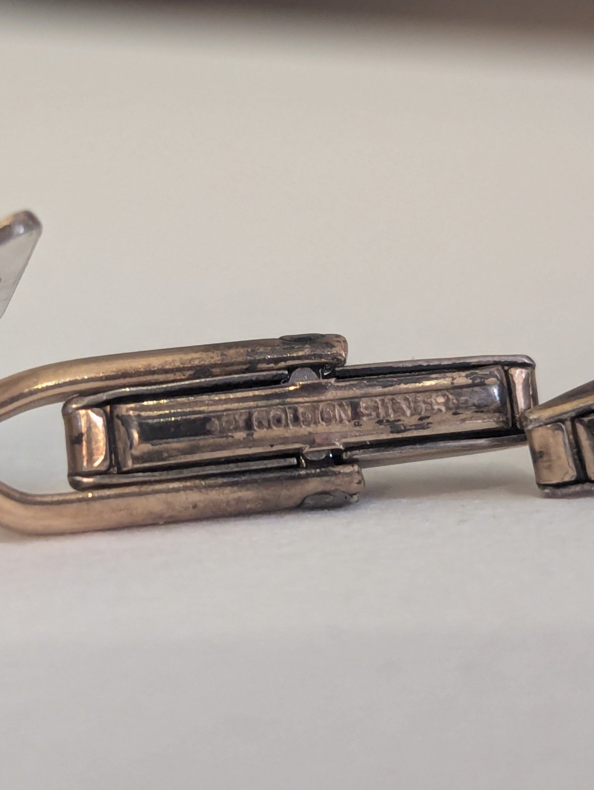 Vintage 9ct Gold On Sterling Silver Mens Cuff Links | 9ct Gold & 925 Silver - Image 5